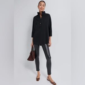 Emerson Fry Tuckernuck Women's Black Faux Leather Leggings